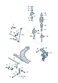 1J0411305AH-Bar, stabilizer F 9C-9-557 247 * F 1C-9-512 684 *
