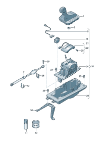 7P0713265-Cable, shift operator