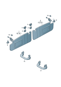 34D857607-PULL HDL ASSY WAG