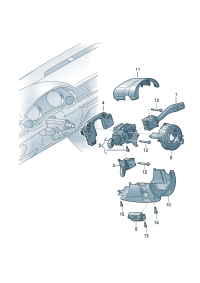 4E0953503-Switch, for window wiper/ Operating mechanism, wiper