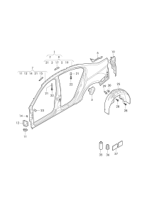 3GD809605-Enclosure, side Excludes: