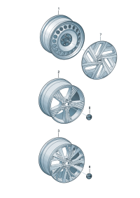 81D601170-WHEEL CAP-AUDI-Q7/TOUAREG