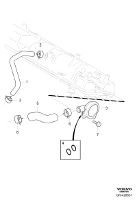 30720098-RADIATOR HOSE W124/E200/E220