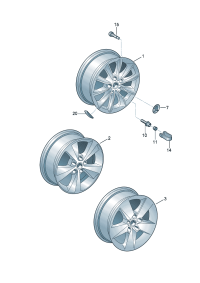 5GD601025H-Wheel rim-aluminium alloy
