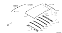 738525RF0A-Moulding assy-roof side, rh