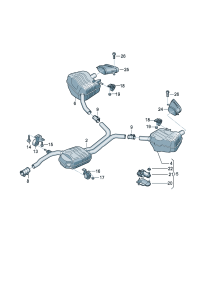 4GD253409F-Muffler ctr