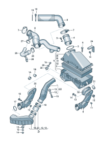 1J0129684CH-Pipe-joint For frigid countries Complete set of auto parts