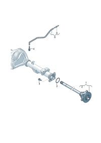 2H0501171-Shaft & bearing rr