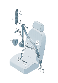 8U0857705A-S/belt assy-tri Automatic unit, s/belt tensioner & Limiter   [Note] * * * * * *   