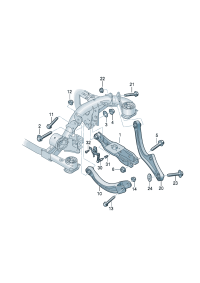 1ED505311-TRACK CNTRL ARM FRT RH AUDI-Q7