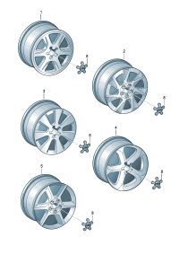 8T0601025BQ-Wheel rim-aluminium alloy  Colour code: D-10.12.2012