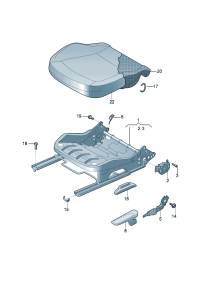34D881405FACL-Cover (textile) t/m