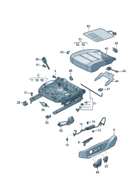 3QD881105A-Seat frame