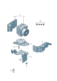 5QD614235F-Bracket, ABS unit