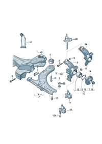 1J0407151C-TRACK CNTRL ARM FRT RH AUDI-Q7