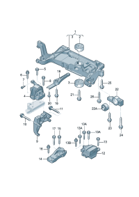 8J0199555L-Mounting, transaxle