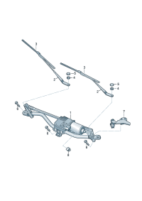 8R0998754-Retainer set Holder, wiper