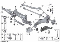 33306851560-Member, rear axle frame