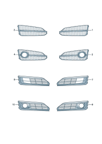 4H0807679T-GRILLE ASSY-REAR COOLER,OUTLET