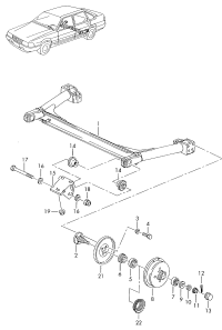 330500051B-Shaft, rear For non-band The model of