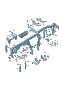 4G1857025-Member, instrument panel cross D  -05.11.2012