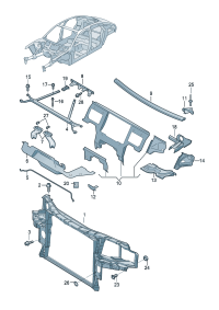 4E0806583B-Protector plate Cover-shock absorber strut