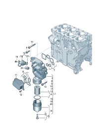 03H117021F-OIL COOLER-ENG.OIL-VW/SKODA