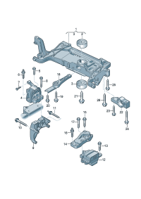 5ND199555C-MOUNTING-GEARBOX/E38/740
