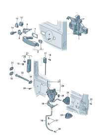 7E0843604E-Lock assy dr f