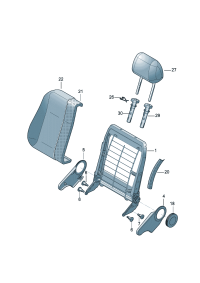 33D881045D-Mount assy., back