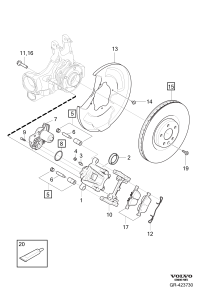 32233035-Set, brake pad