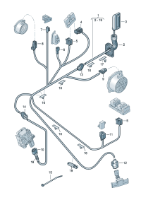 8R0971029AL-Harness-door And/or For fitting KESSY (contact-and start-up Approved unit)    D-02.11.