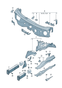 4N0805535D-REINFORCE-REAR FLOOR