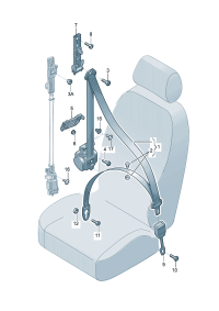 8KD857755A-S/belt lock assy