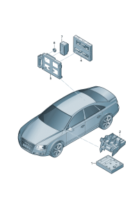 4H0907064JD-Comfortable/handy system Center cont unit