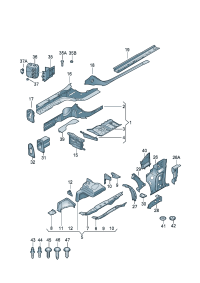 8F0805524-Bulkhead, Rail