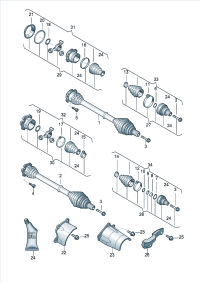 8E0498203D-BELLOW KIT/AUDI A3-TT/SEAT