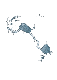 1K5253609E-Muffler assy-rr For use only:  D  -22.03.2010