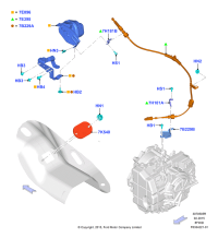 F2GZ7E395AA-Cable assy-select lever control,?? MKX