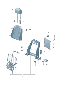 56D881805AVCH-Back cover-faux leather (ti black)