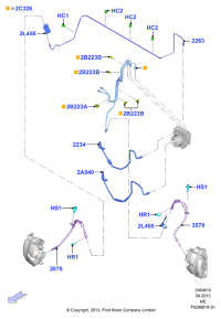 EJ7Z2078A-Hose assy-brake, rh/lh