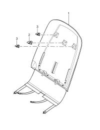 95552108103-Protector plate Bracket, back  D-MJ 2008
