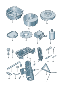 4F0011215B-Mounting point, automobile jack
