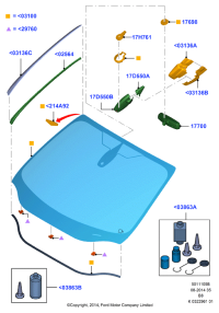 BU5A17E678VB-Mirror assy-rr view-inboard, for vehicles without rain sensor, no rain sensor (low speed safety syst