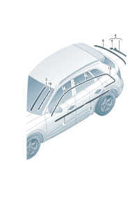 80D853283-Weatherstrip, Strip garnish