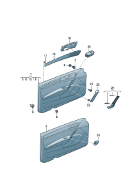 5GG867011B-Garnish ay dr (Tape molding)  D  -19.01.2015
