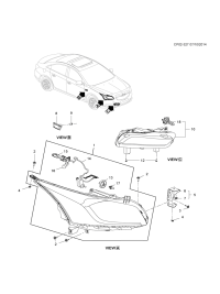 9013463-Head lamp, (incl. 13-17)