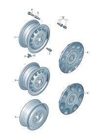 1T0601147-WHEEL CAP-AUDI-Q7/TOUAREG