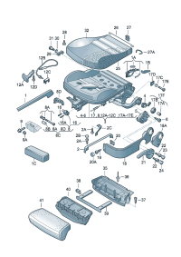 1J0881087DU71-Guide rail Cover