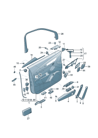 80D868133-Gasket, door g-box